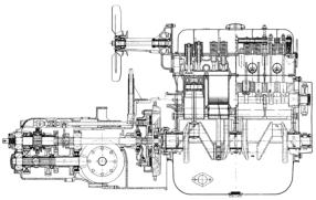 Getriebe, traction, Citroen 11CV, Motor