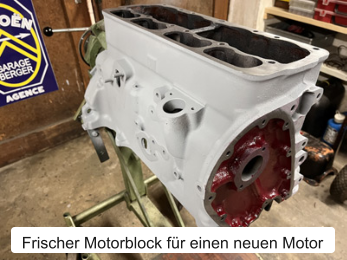 Frischer Motorblock für einen neuen Motor